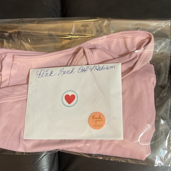 Gymshark , SOFT Lululemon Ribbed light PinkTank Top , gymshark Lululemon medium - Picture 6 of 6
